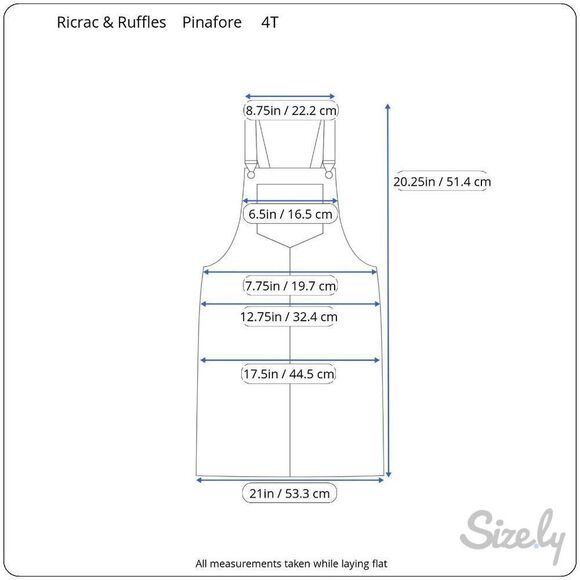 Adorable Ricrac & Ruffles Christmas Pinafore Dress (Size 4T, Monogrammed F) - Picture 7 of 7